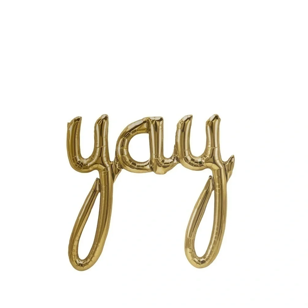 Target Gold Script Balloon “YAY” Party Graduation